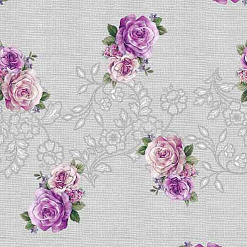 Клеенка 140*20 ДЕКОРАМА 54С (роза,сепия)