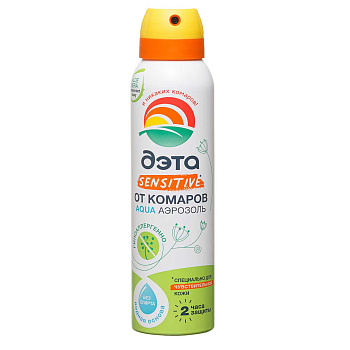 Аэрозоль от комар ДЭТА АКВА для чувствительной кожи 150мл Х24