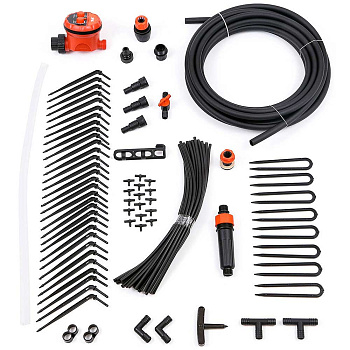 Капельный полив от емкости 30 растений с регулируемыми капельницами с таймером  ЖУК 7343-00