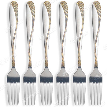 Вилка столовая NA1782-2 Кирпичик 6 шт. (100)