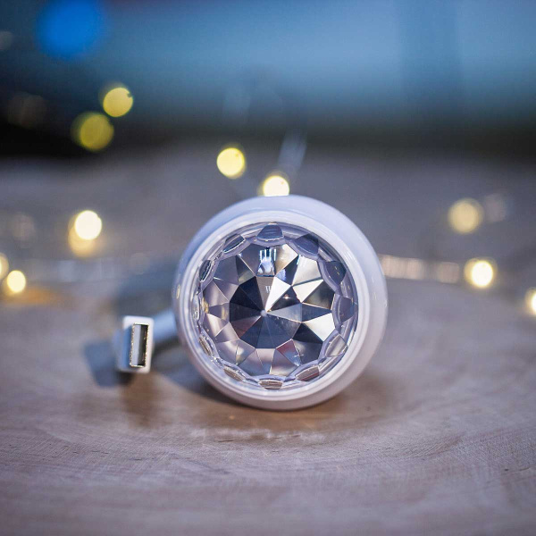 Светодиодн.LEDлампа YF-1630-1 USB полушар, цветные кружки