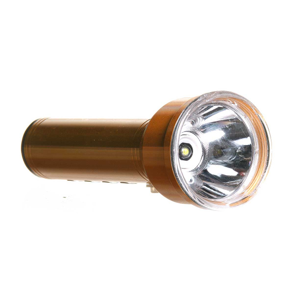 Фонарик 14см 1LED+4LED 4режима свечения,зарядка USB, алюм.корпус NA2325 (80)