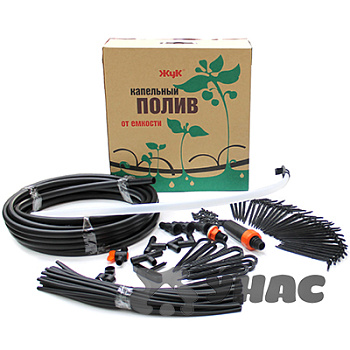 Капельный полив от емкости 30растений ЖУКх2