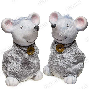 Копилка Мышь 16см в мех.шубе 3503 (Цена за 2шт) (18)