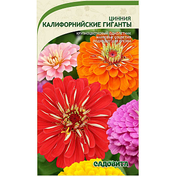 Циния Калифорнийские гиганты 0,4гр Садовита Ц 