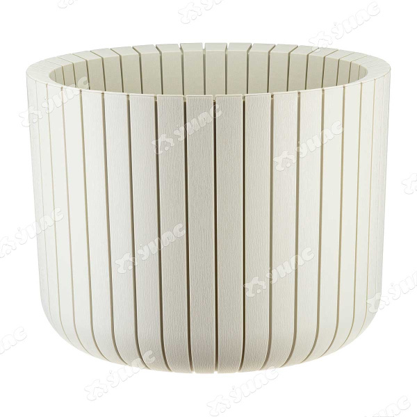 Кашпо ШАТО D380мм H300мм 29л бел.ротанг  М3040 х1 