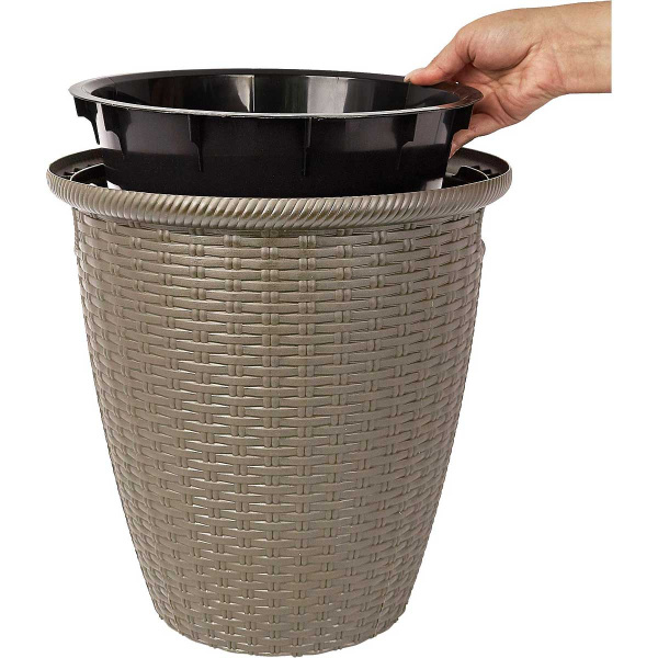 Кашпо "InGreen Rattan" 16/30л Французский платан х4 