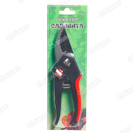 Секатор (HD8064 NA) 200 мм пластиковая ручка, зубчики САДОВИТА