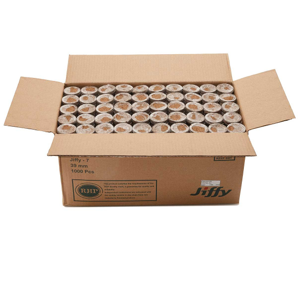 Торфоперегнойные таблетки Джифи-7 (39мм) ЦЕНА за КОРОБКУ 1000шт 