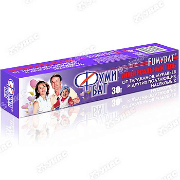Фумибат гель-шприц 30гр. от тараканов к/48шт.