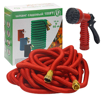 Шланг поливочный 10-50м 7режимов, металлический фитинг S3004-50