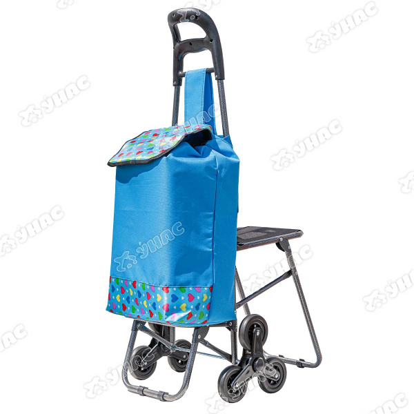 Сумка-тележка 20кг NA1017-3 "синяя"с сиденьем (6)