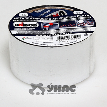 Скотч КЛ UNIBOB 48ммх25м металлизированная 39119 (36)