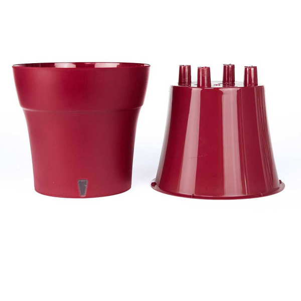 Горшок ДАЛИ СОФТ 1,2 л Винный х12 