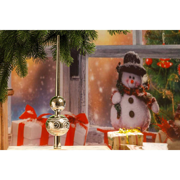 Макушка Т249-3 Пика 28см серебро с рис.вензель (260)