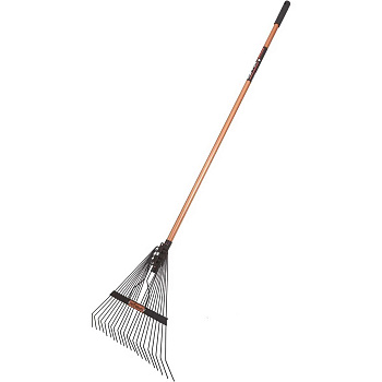 Грабли веерные металлические 22 зуба KOPPER TOOLS с дюралюминиевым черенком ФИ.076-01