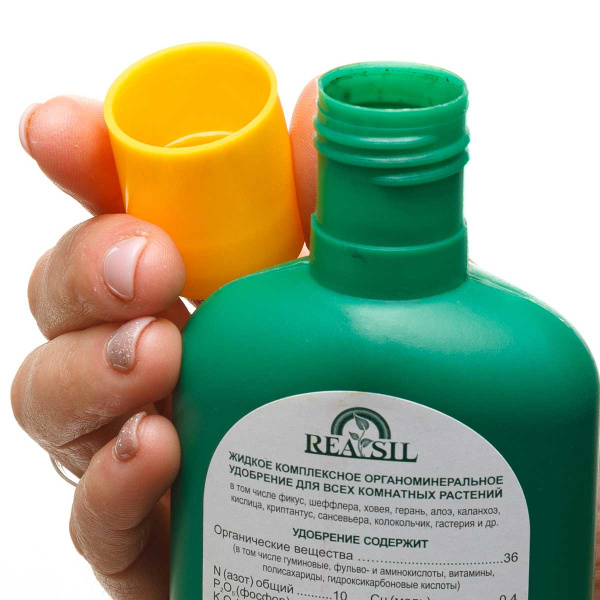 Удобрение комплексное органоминеральное для комнатных растений REASIL 0.25л СЖ без коробки х12 