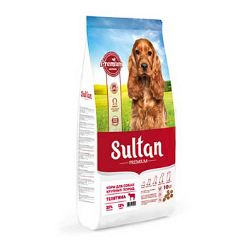Султан П для собак 10кг крупных пород Телятина 6407