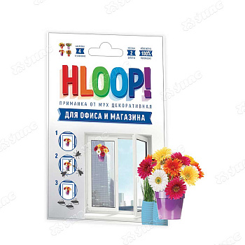 Наклейки от мух HLOOP (букеты) х50 ХЛПН4оф