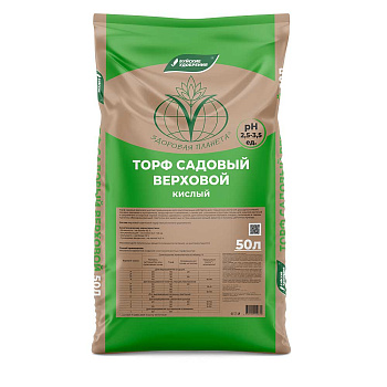 Торф верховой (кислый) 50л БХЗ х33 