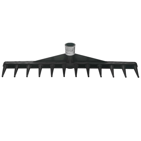 Грабли сенные 12зуб пластмассовые тулейка d30 без черенка 010737 ИА