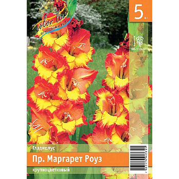 Гладиолус Пр.маргарет Роуз 10/12 5 Эконом шт
