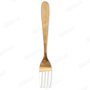 Вилка столовая золото 6шт "цветочный ромб"NA2305-2 (100)