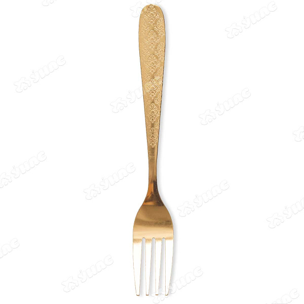 Вилка столовая золото 6шт "цветочный ромб"NA2305-2 (100)