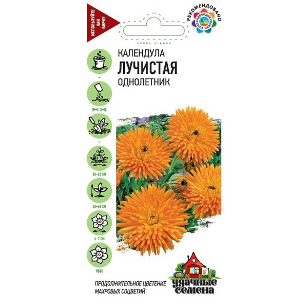 Календула Лучистая Удачные Семена Гавриш Ц 
