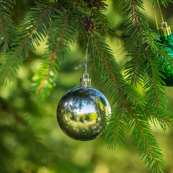 Шар Т173 6шт 6см (глянцевые) микс (120)