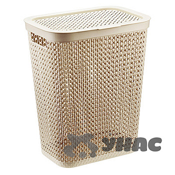 Корзина для белья ПИРУЛА 35л Латте М2614 