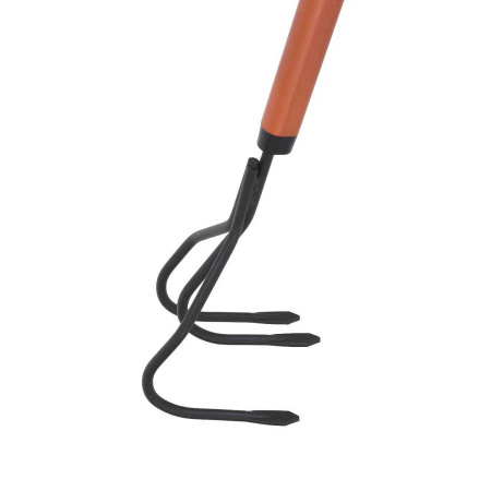 Культиватор Легкий трехзубый Дракон KOPPER TOOLS с дюралевым черенком - 120 см ФИ.045-00