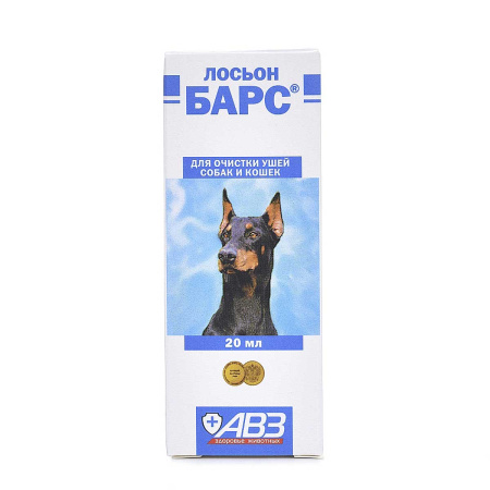 Барс лосьон для очистки ушей для кошек и собак 20мл АВ215 x10/100