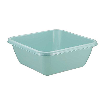 Таз квадратный 17 л. М2579 (10) Морская волна