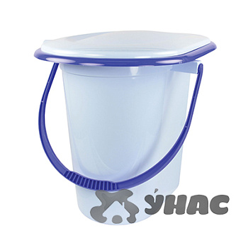 Ведро туалет 18 л.голубой БШ1316  (10)