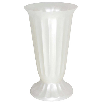 Ваза "Цветочная" №4 (17л) белая 03004 Милих (10)