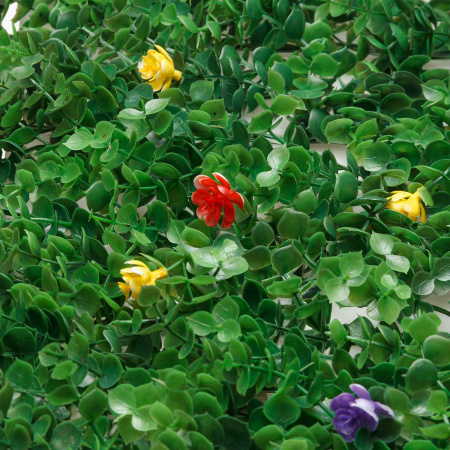 Искусственный газон 60*40 см NA2610 с цветочками  (1шт)