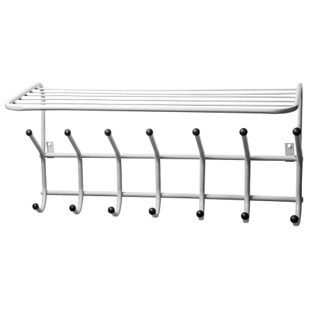 Вешалка наст. с полк."Престиж" 7-ти рожк.ВСП-117 Белая