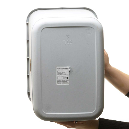 Контейнер для мусора Step 50 л с крышкой-маятником Серый