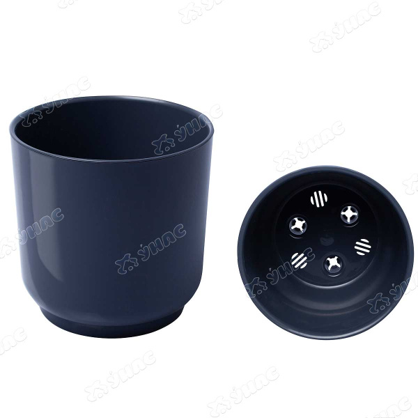 Горшок "Дельта"3,2л Антрацит с вкл Д17-12 Ливингрин х8 