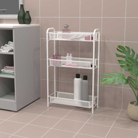 Этажерка 3-х пол. "Ладья 1" бел. Э289Б 440*170*695