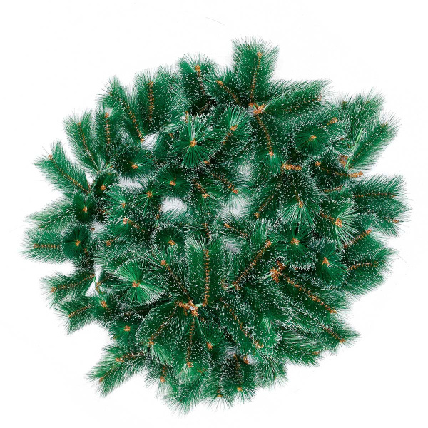 Елочная гирлянда HJ270 120веток (270см) пушистая с серебром х12