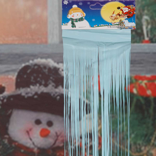 Дождь новогодний 9222-23-12 1,5м голубой акрил (ЦЕНА за 10шт)