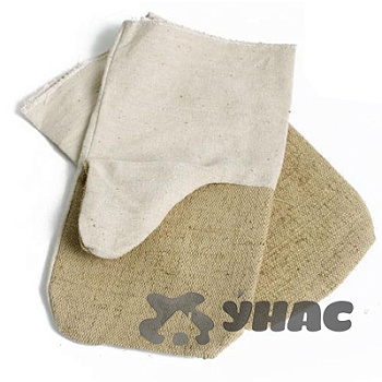 Рукавицы х/б ОП с брезент.наладонником х20/400