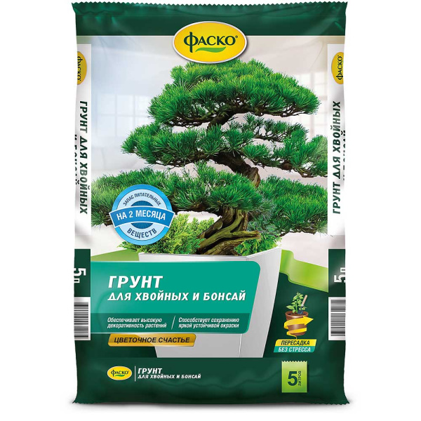 Грунт для хвойных 5 л Цветочное счастье ФАСКО 