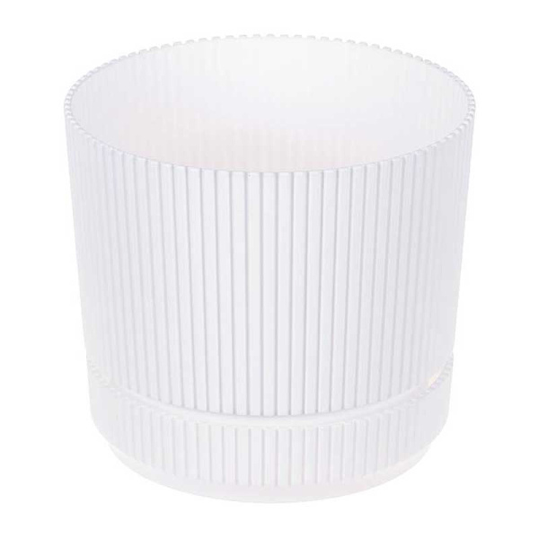 Кашпо СТРИП D170 2,3л с подставкой Белый М3247 х9 