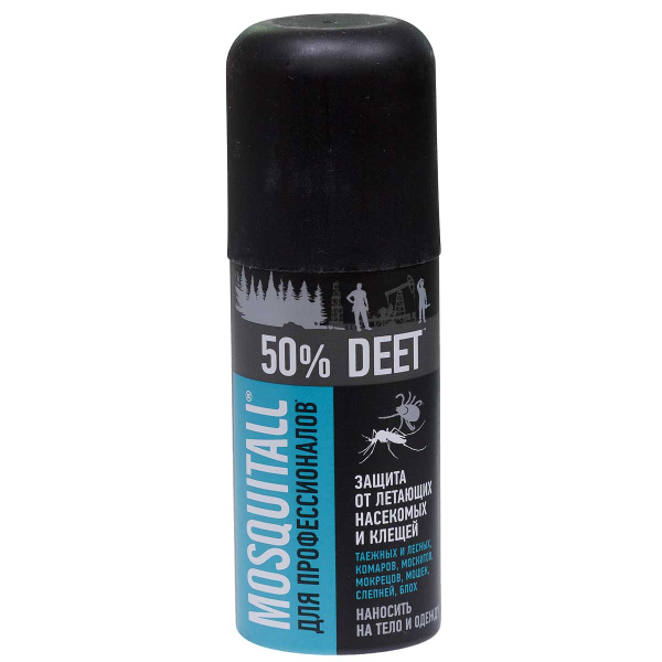 Аэрозоль ПРОФ ЗАЩИТА от летающих и клещей 100мл МОСКИТОЛ х12