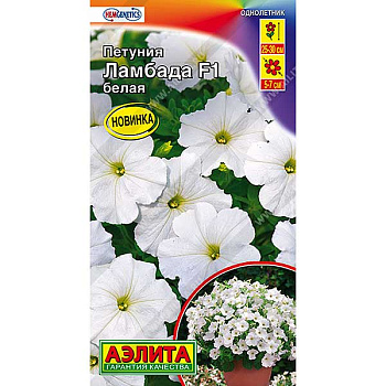 Петуния Ламбада белая Аэлита Ц 