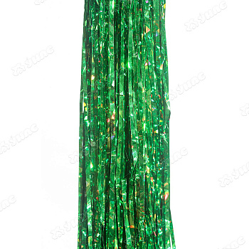 Дождь новог. D-03Е 1,5м зеленый голография (цена за 10шт)(100)