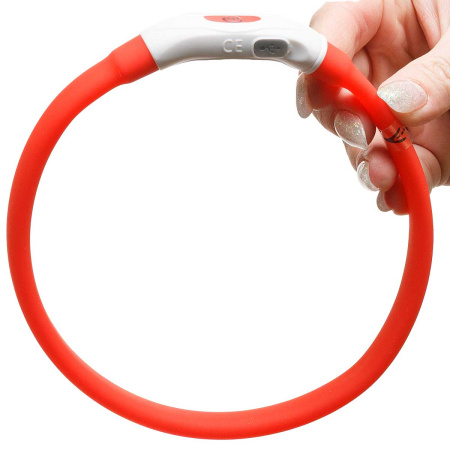 Ошейник 40*1,5см свет-я 3реж. микс USB NA2614 (144